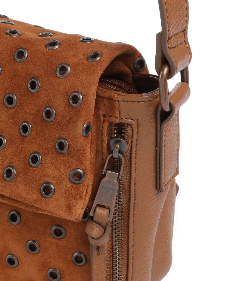 FredsBruder Hey You Rock Crossbody bag dark caramel