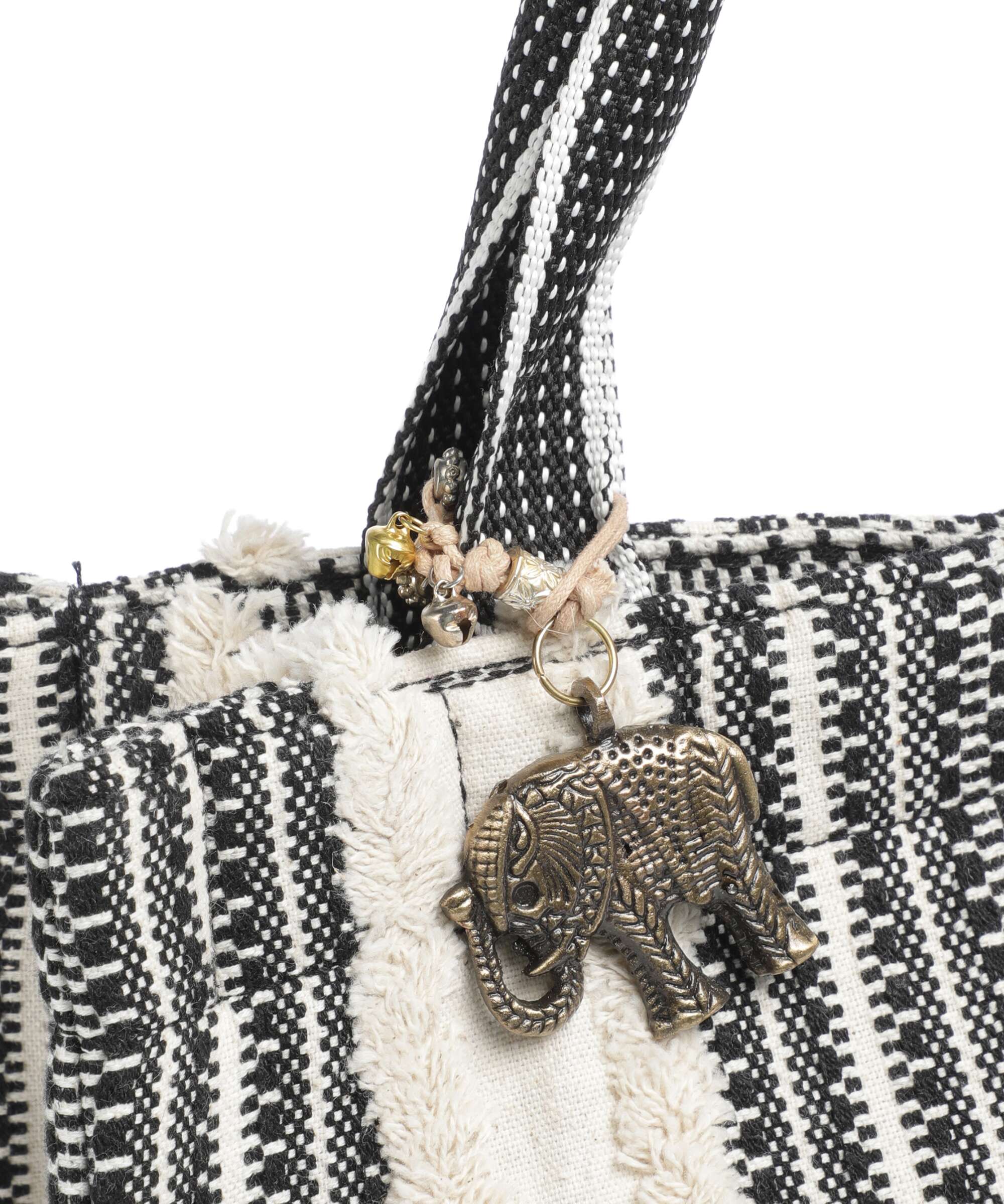 Anokhi Handbag black/white