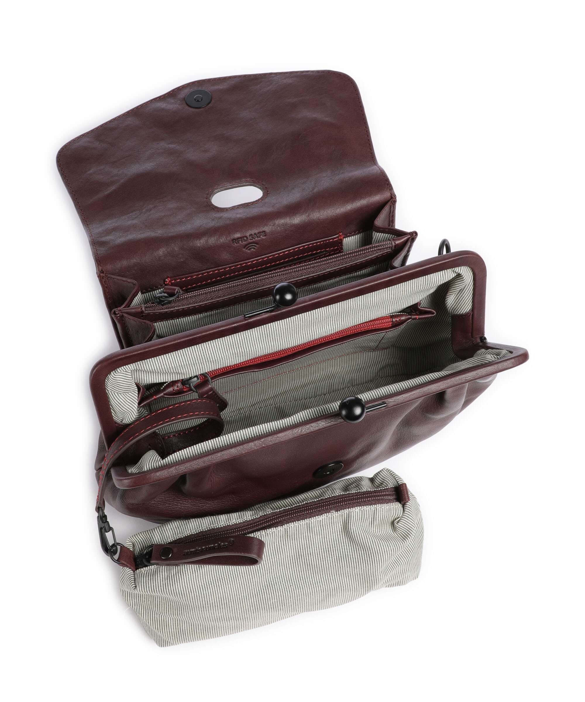 Aunts & Uncles Grandma's Luxury Club Mrs. Madeline Crossbody bag burgundy