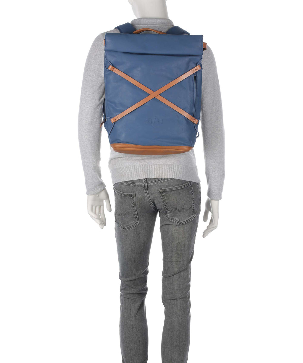 Aunts & Uncles Japan Osaka Rolltop backpack blue jeans