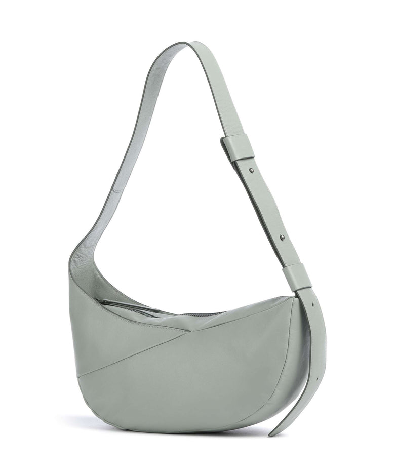 Aunts & Uncles Jamie's Orchard Bee Balm Hobo bag sage green