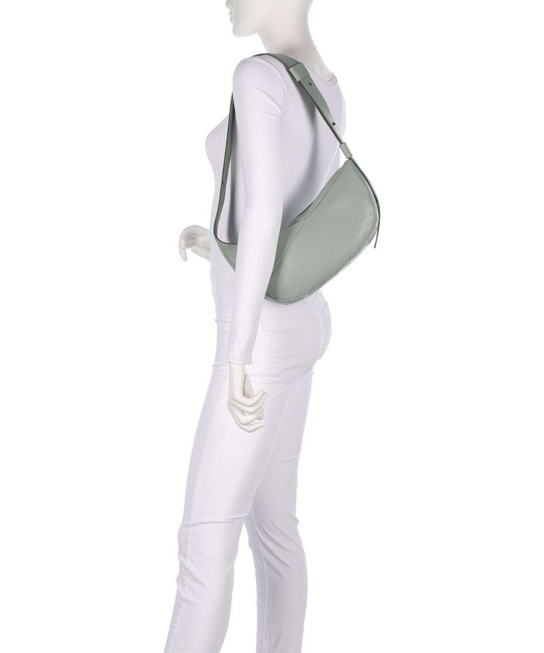 Aunts & Uncles Jamie's Orchard Bee Balm Hobo bag sage green