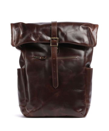 Buckle & Seam Crazy Horse Norman Batoh s chlopní brown/dot