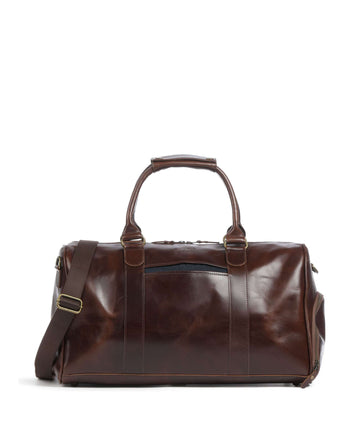 Buckle & Seam Crazy Horse Collin Víkendová taška brown/blue