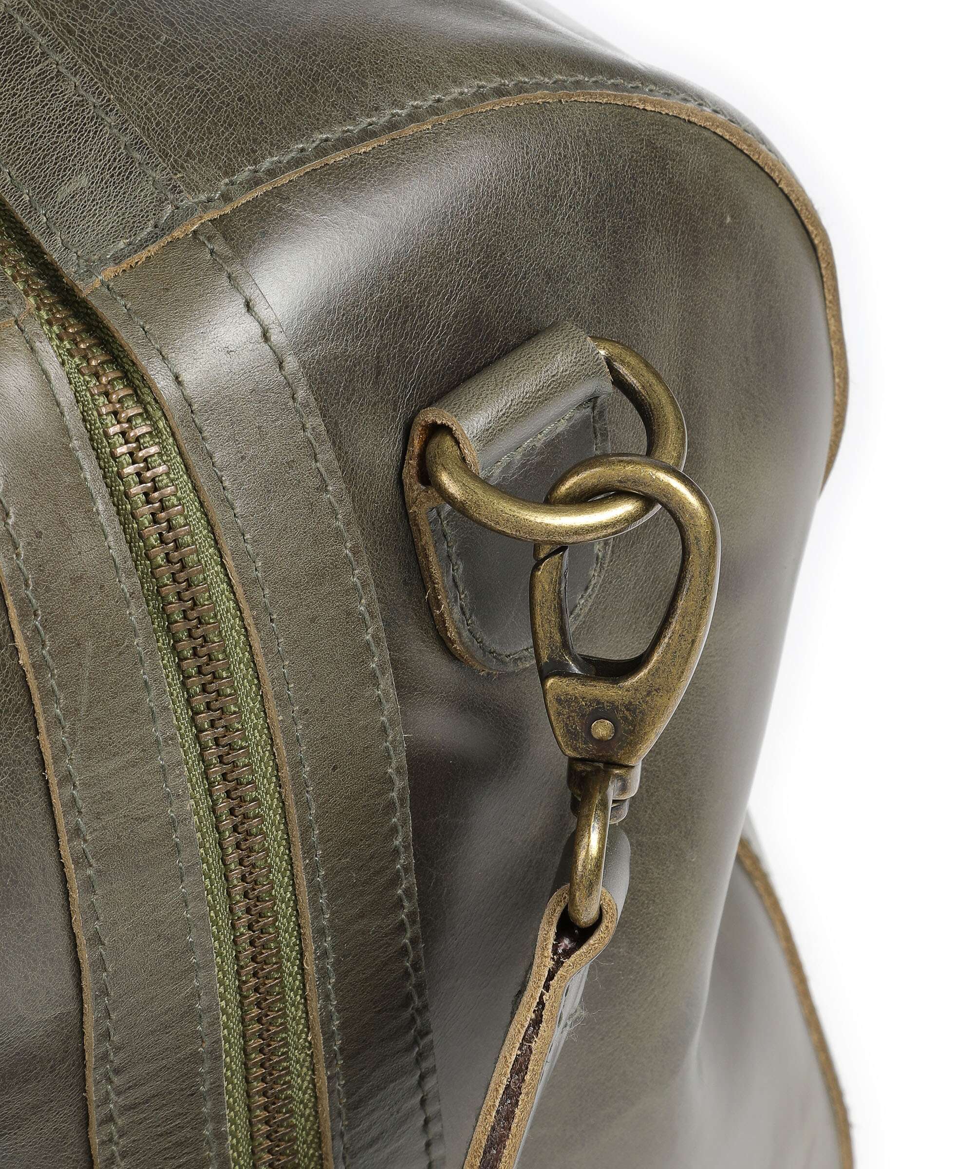 Buckle & Seam Crazy Horse Willow Weekend bag olive