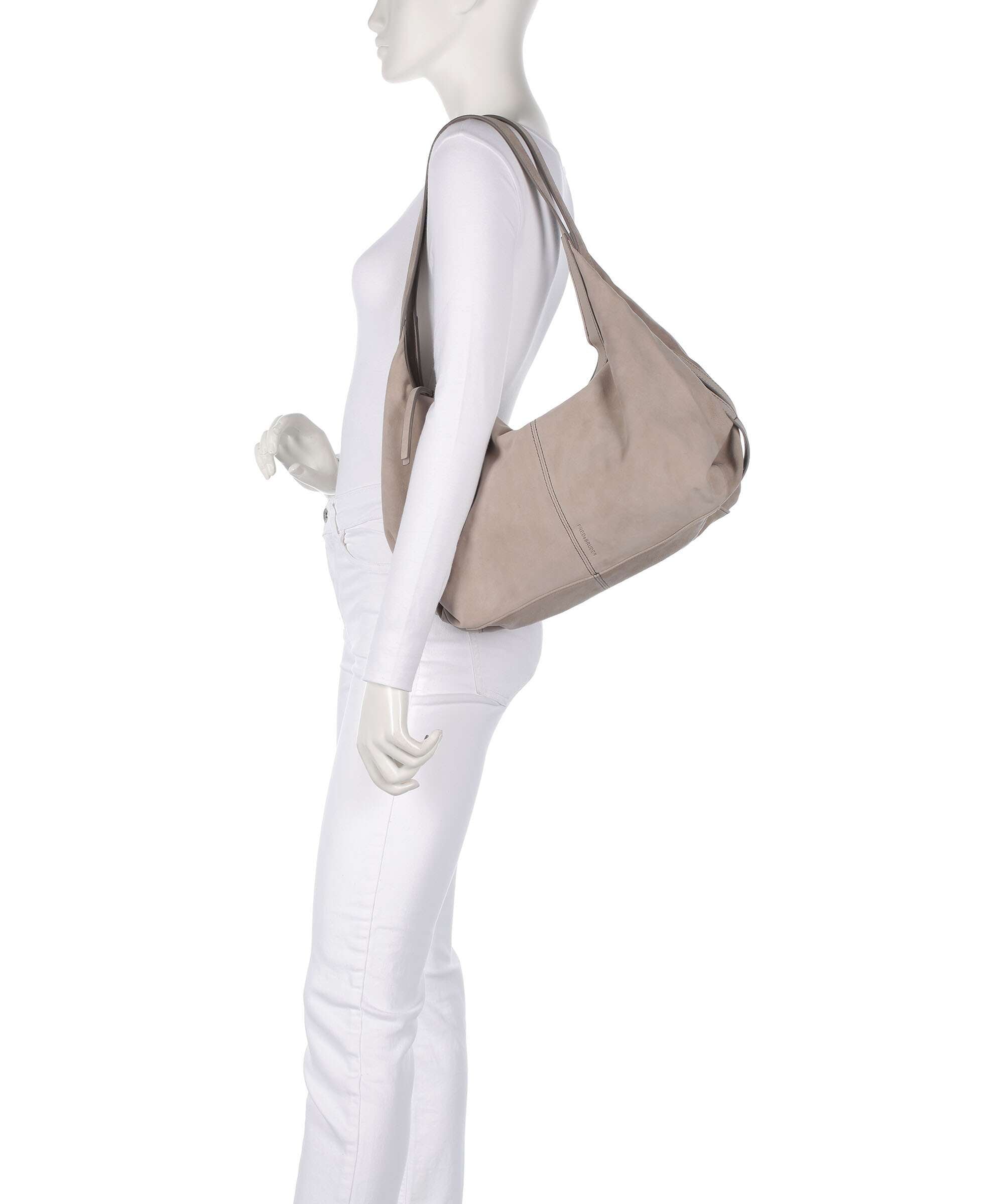 FredsBruder Best To Come Hobo bag powder taupe