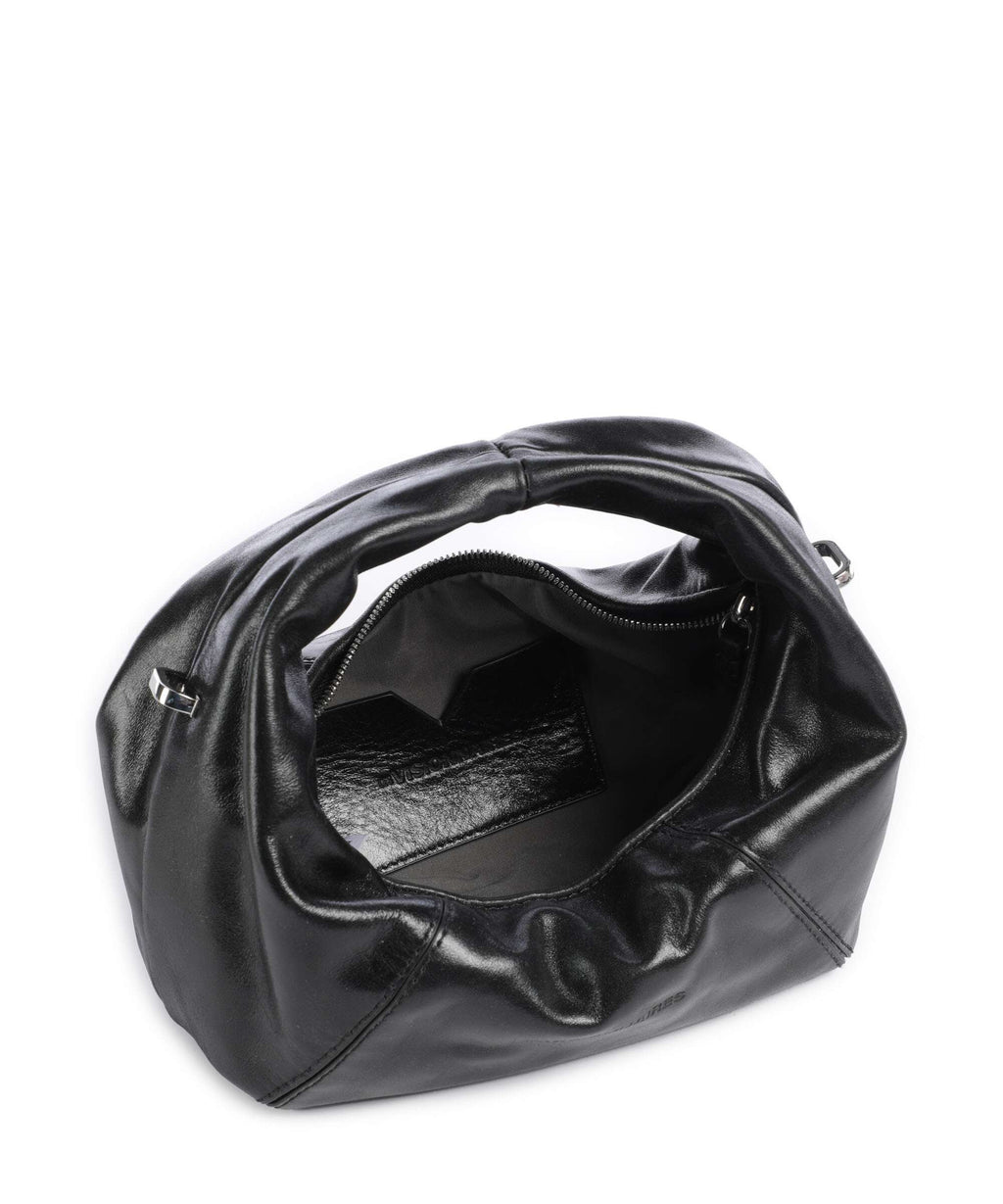 Les Visionnaires Greta Icon Crinkle Mini Handbag black