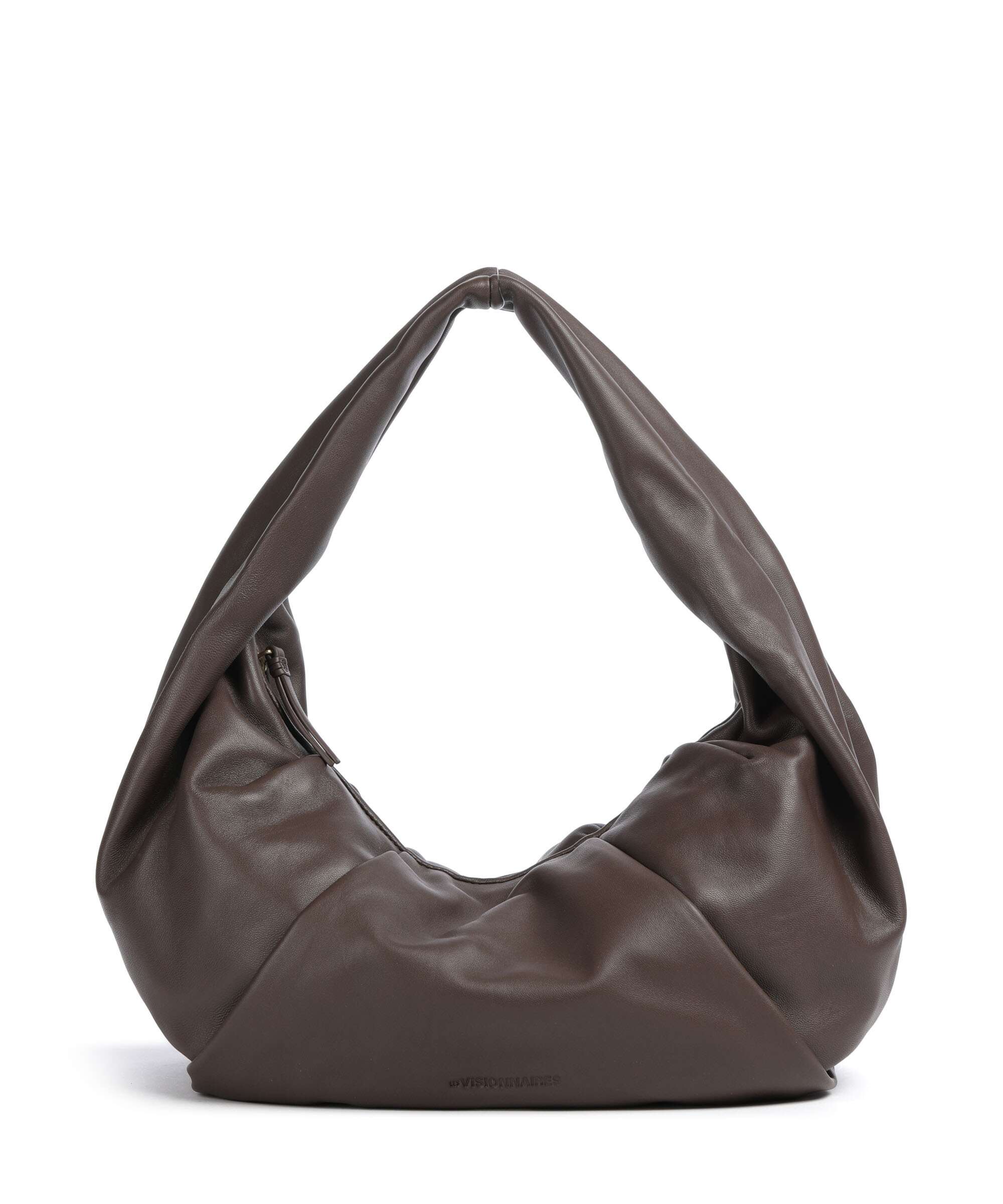 Les Visionnaires Greta Essential Silky Hobo bag chocolate
