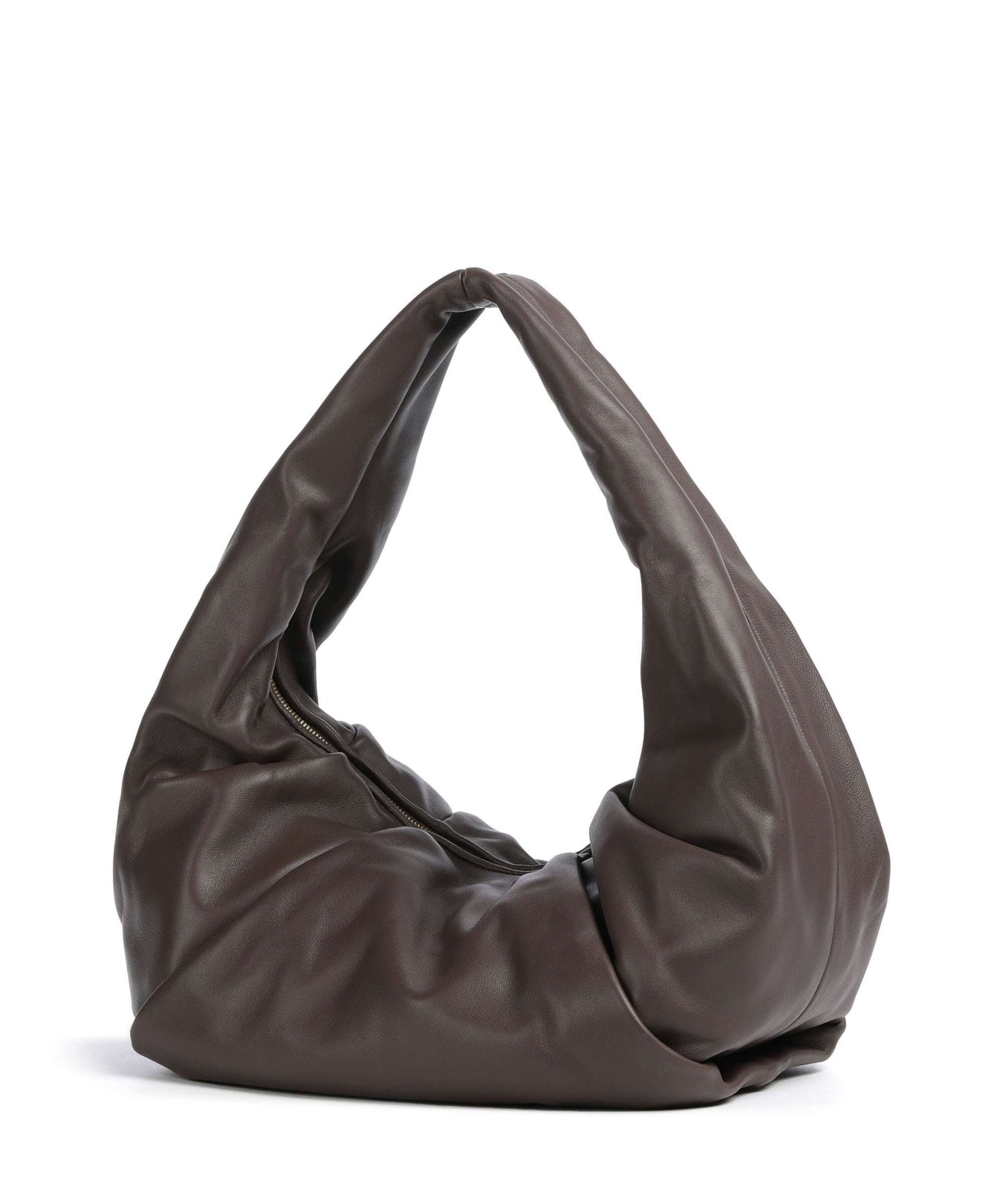 Les Visionnaires Greta Essential Silky Hobo bag chocolate