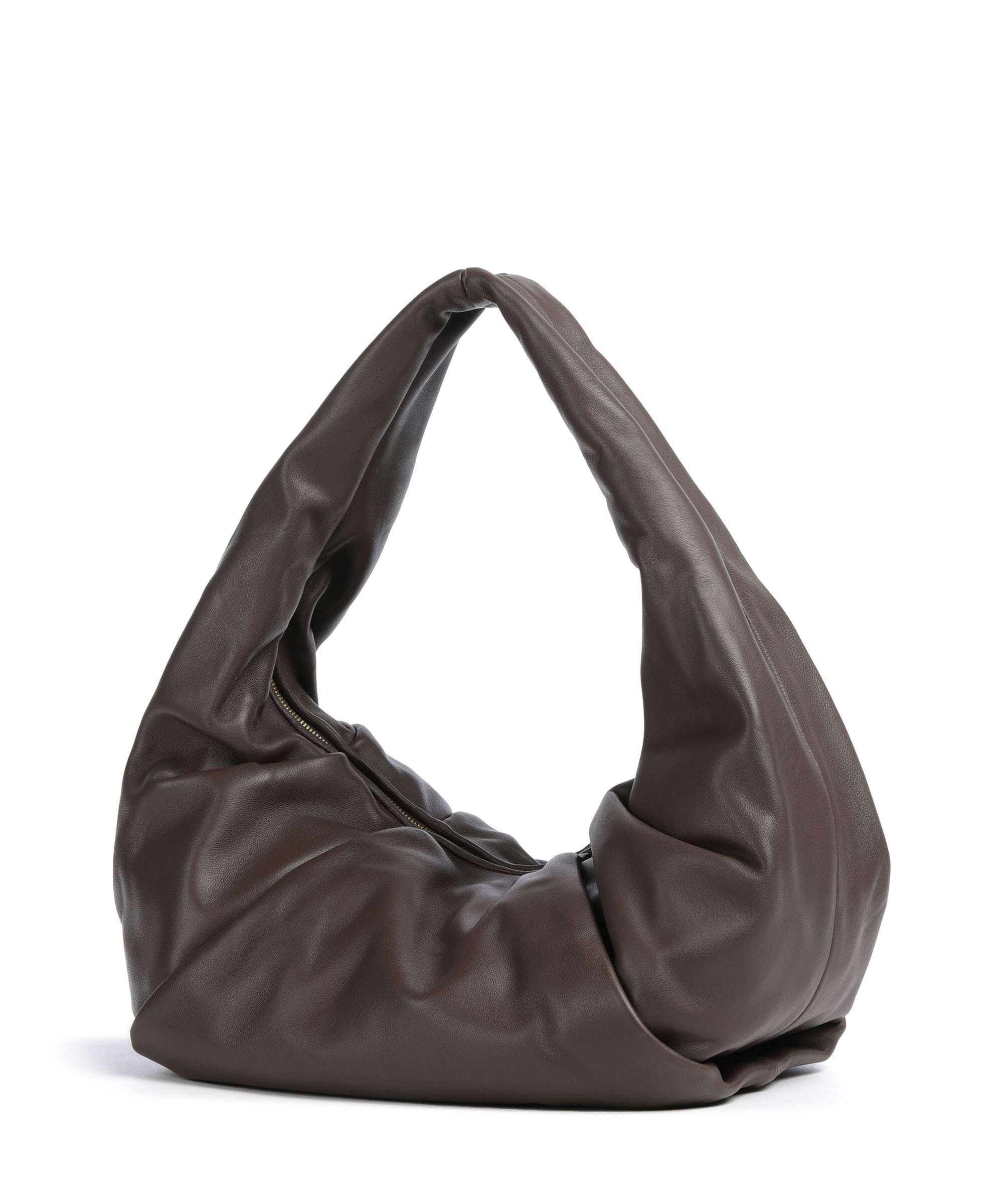 Les Visionnaires Greta Essential Silky Hobo bag chocolate