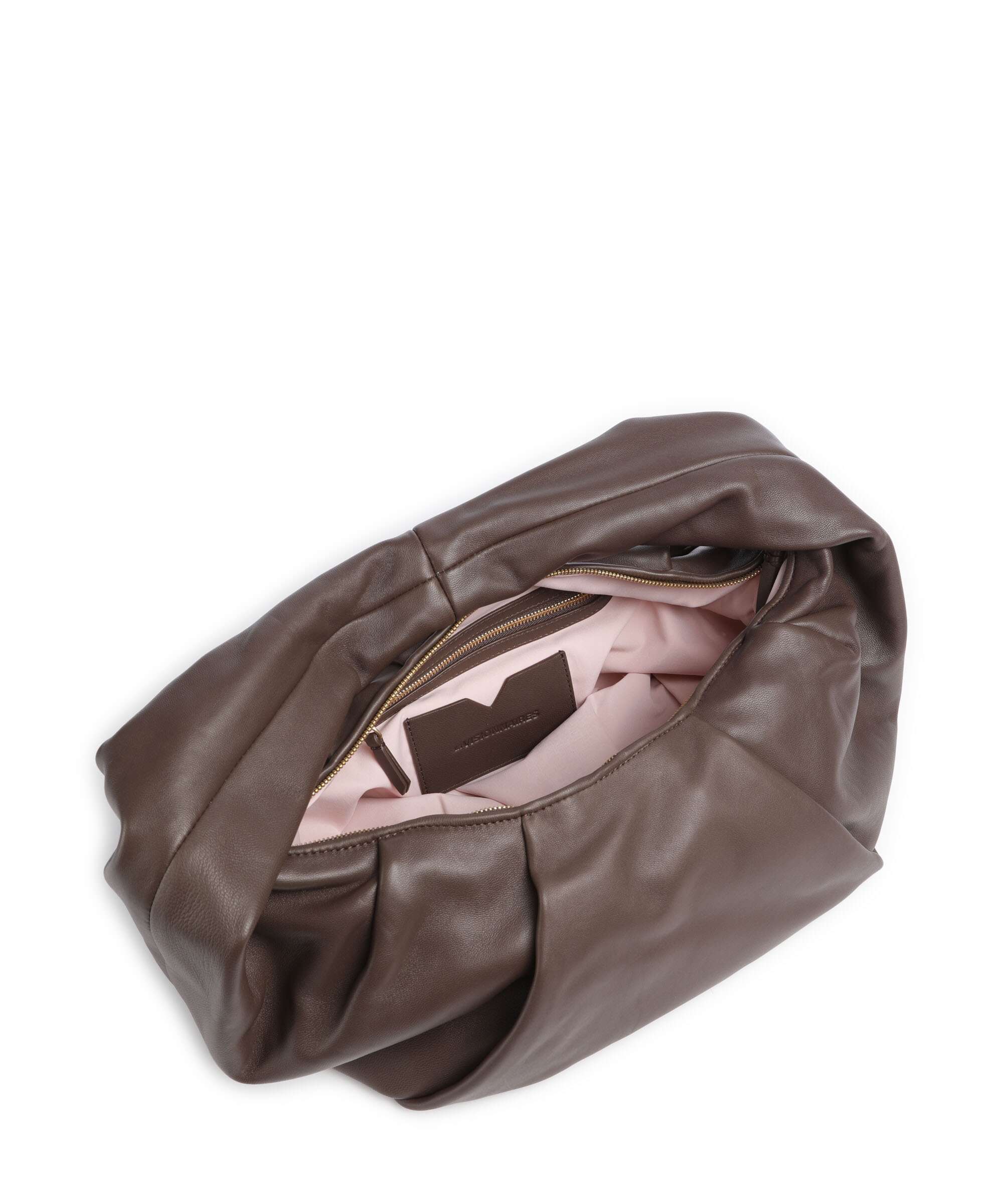 Les Visionnaires Greta Essential Silky Hobo bag chocolate
