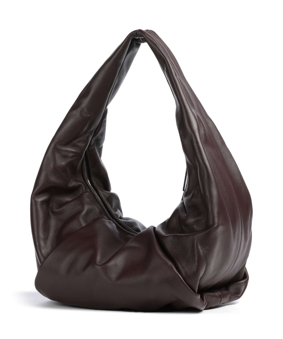 Les Visionnaires Greta Essential Silky Hobo bag aubergine
