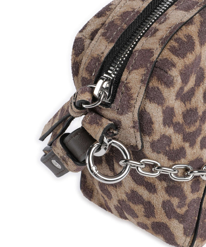 Les Visionnaires Lynn Cozy Chain Crossbody bag leo print