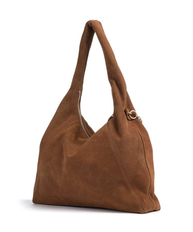 Les Visionnaires Jade Cozy Chain Hobo bag cognac