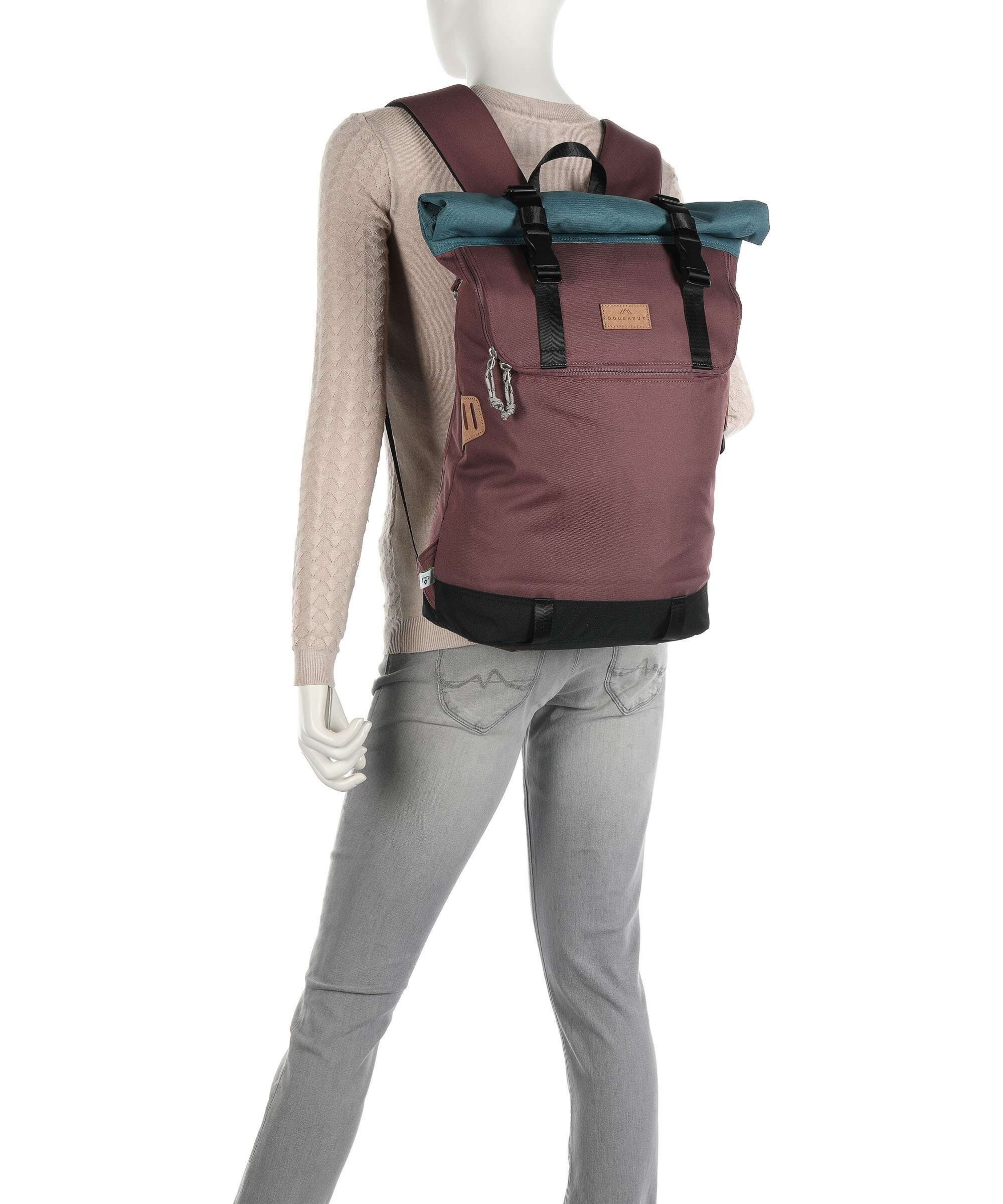 Doughnut Reborn Christopher Rolltop backpack black