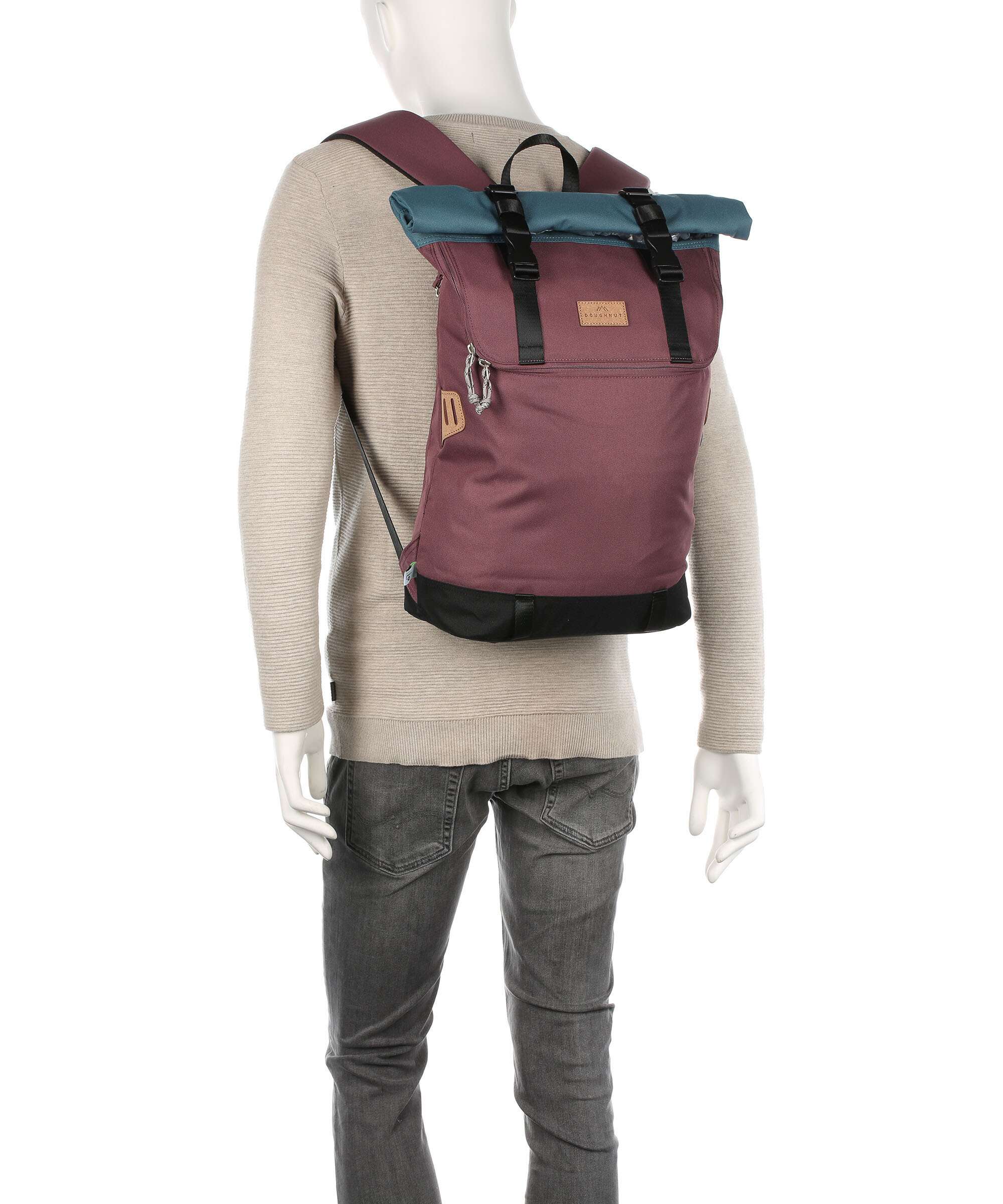 Doughnut Reborn Christopher Rolltop backpack black