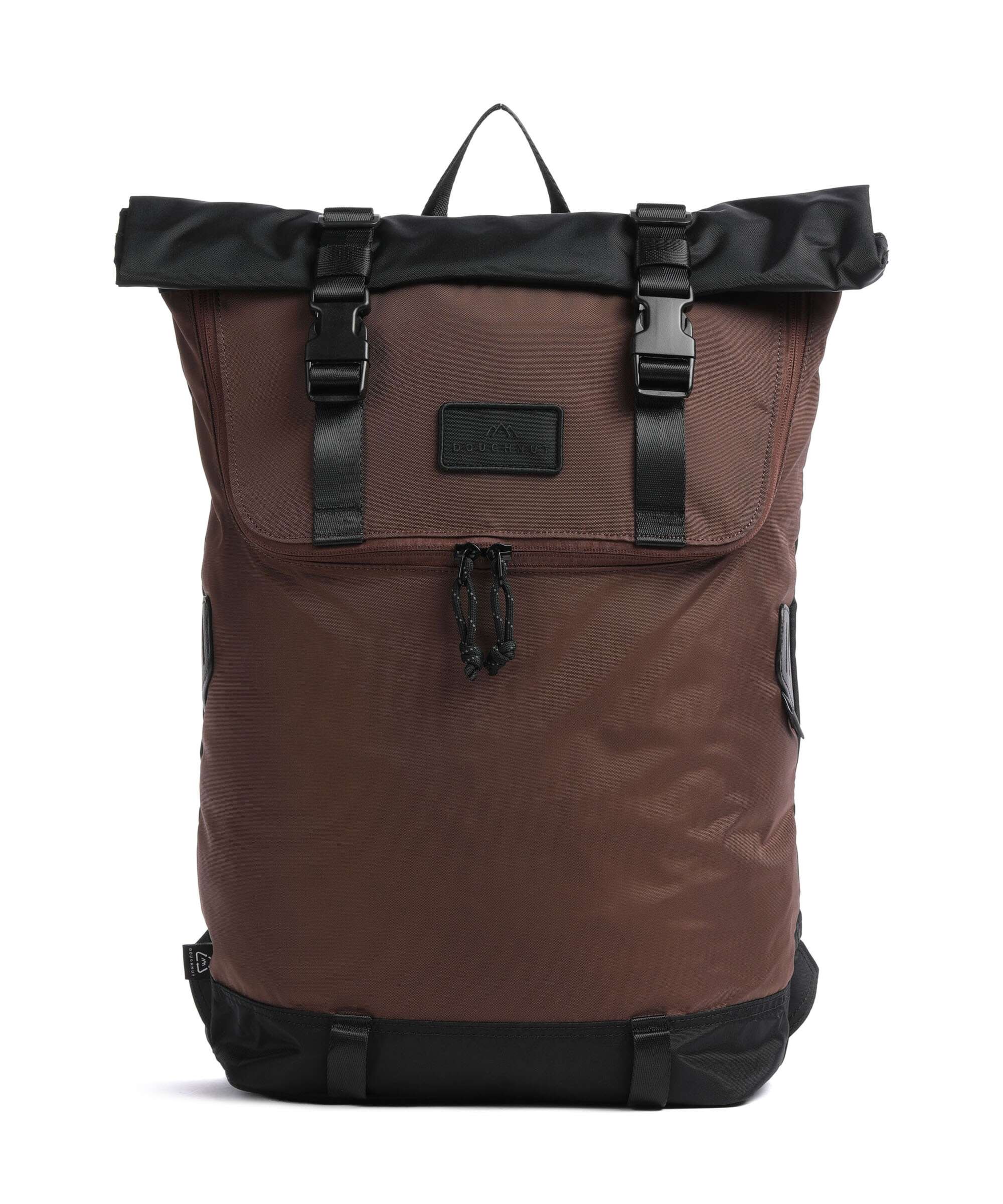 Doughnut Go Wild Christopher Rolltop backpack black/brown