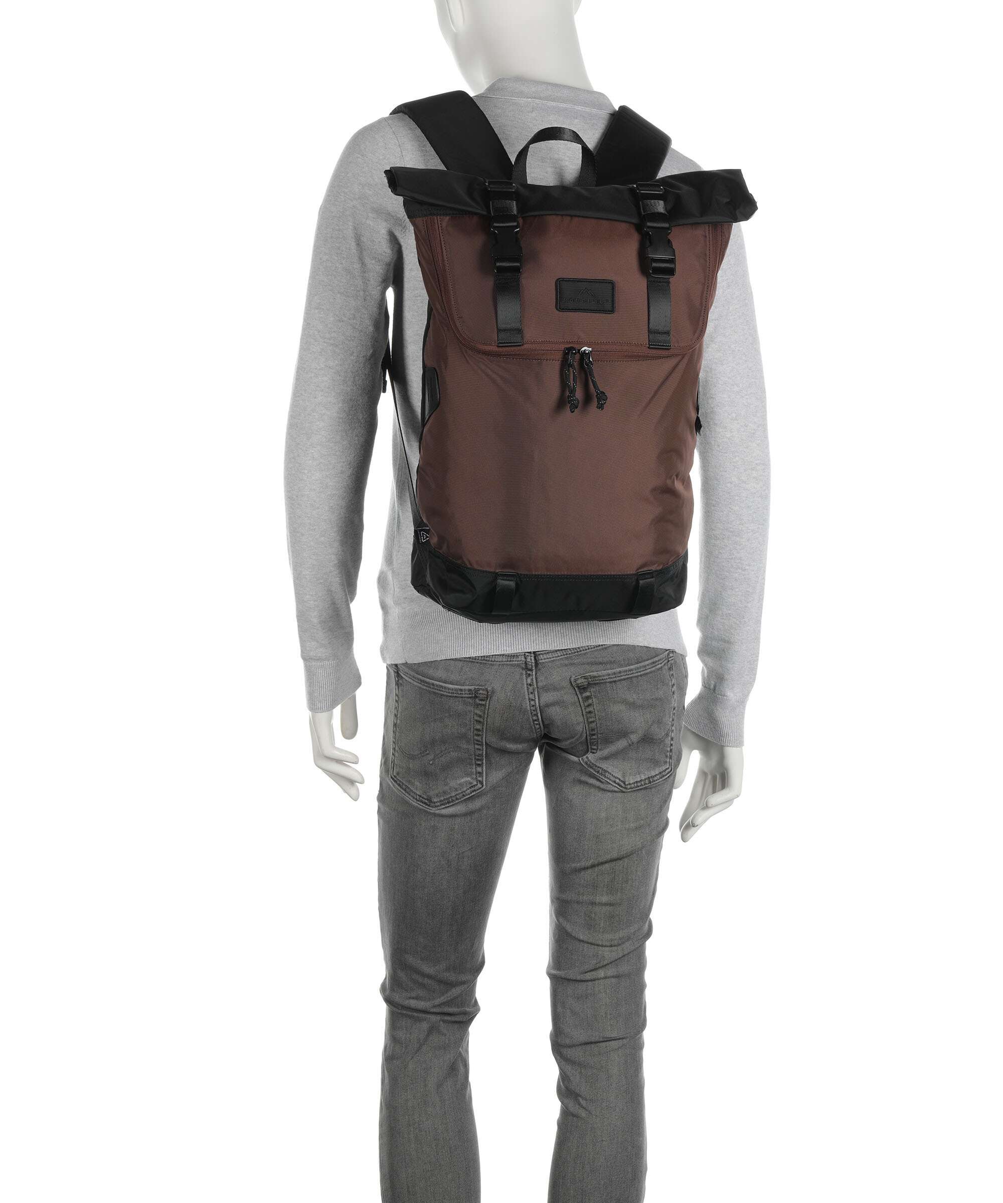 Doughnut Go Wild Christopher Rolltop backpack grey/brown