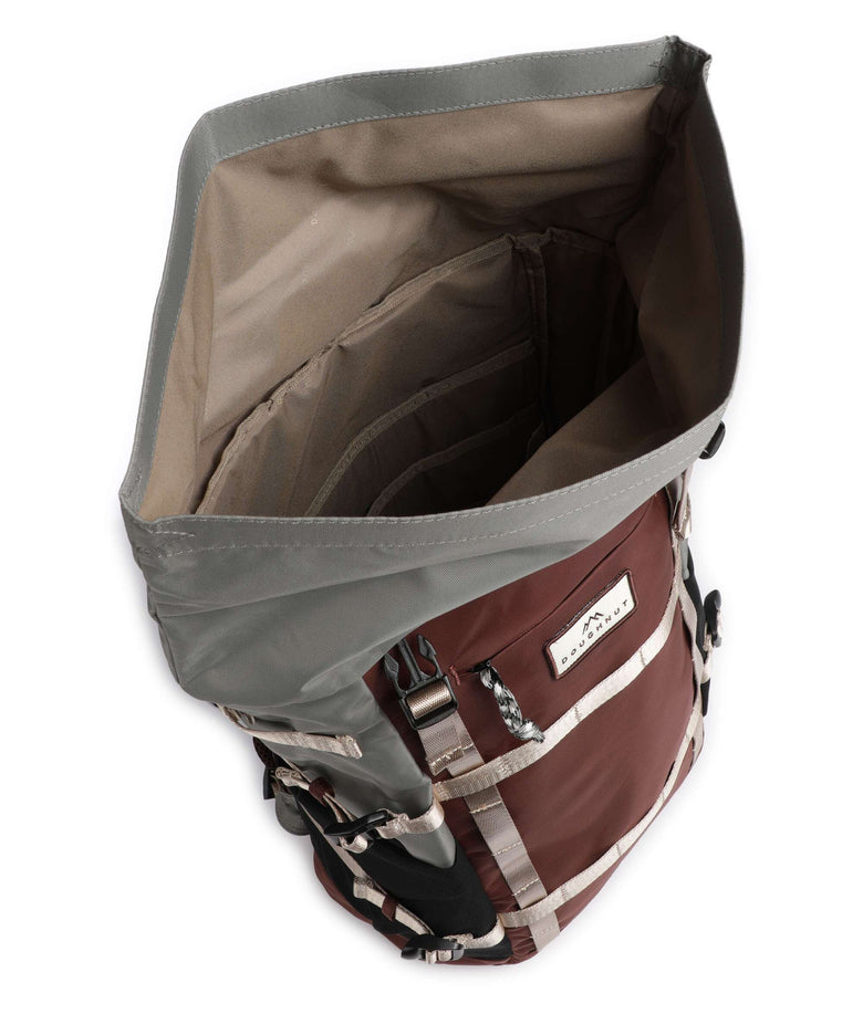 Doughnut Paratrooper Rolltop backpack brown/grey