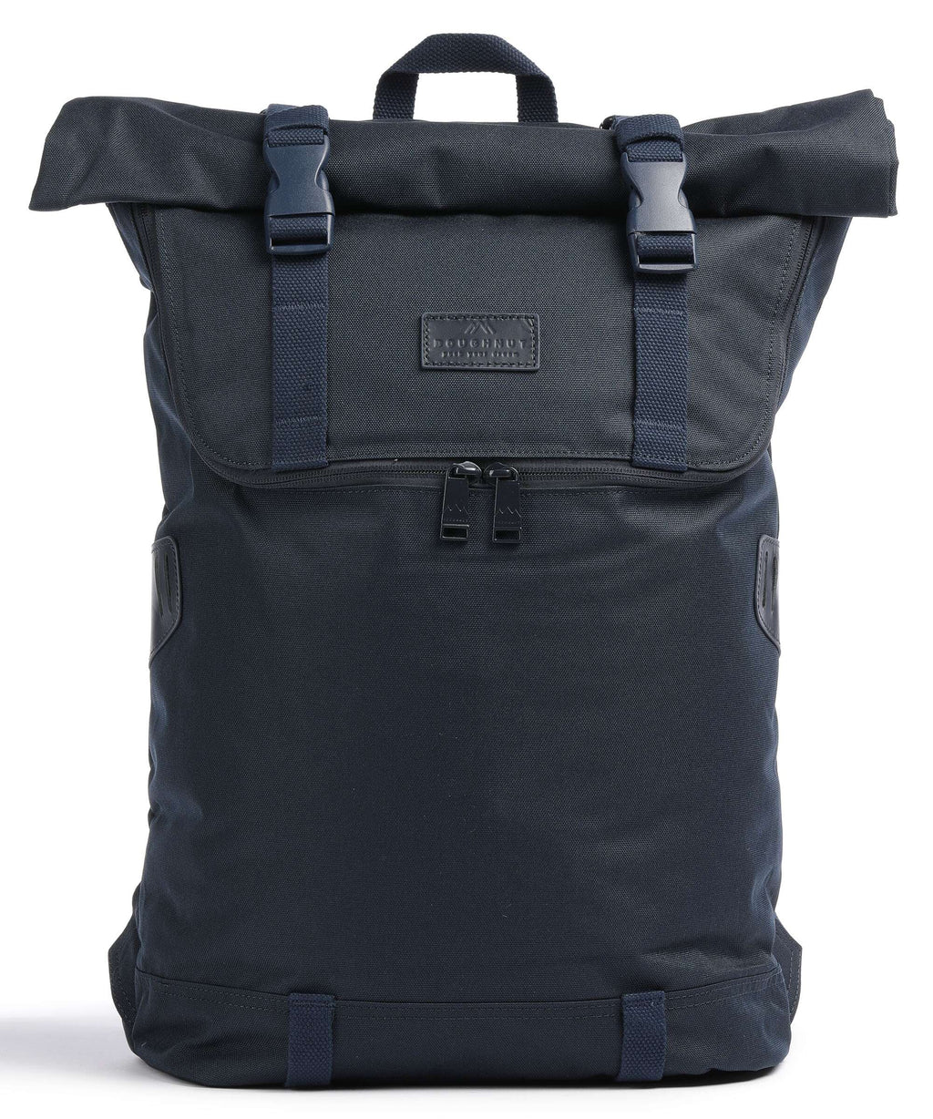 Doughnut Glossy Blocking Christopher Rolltop backpack navy