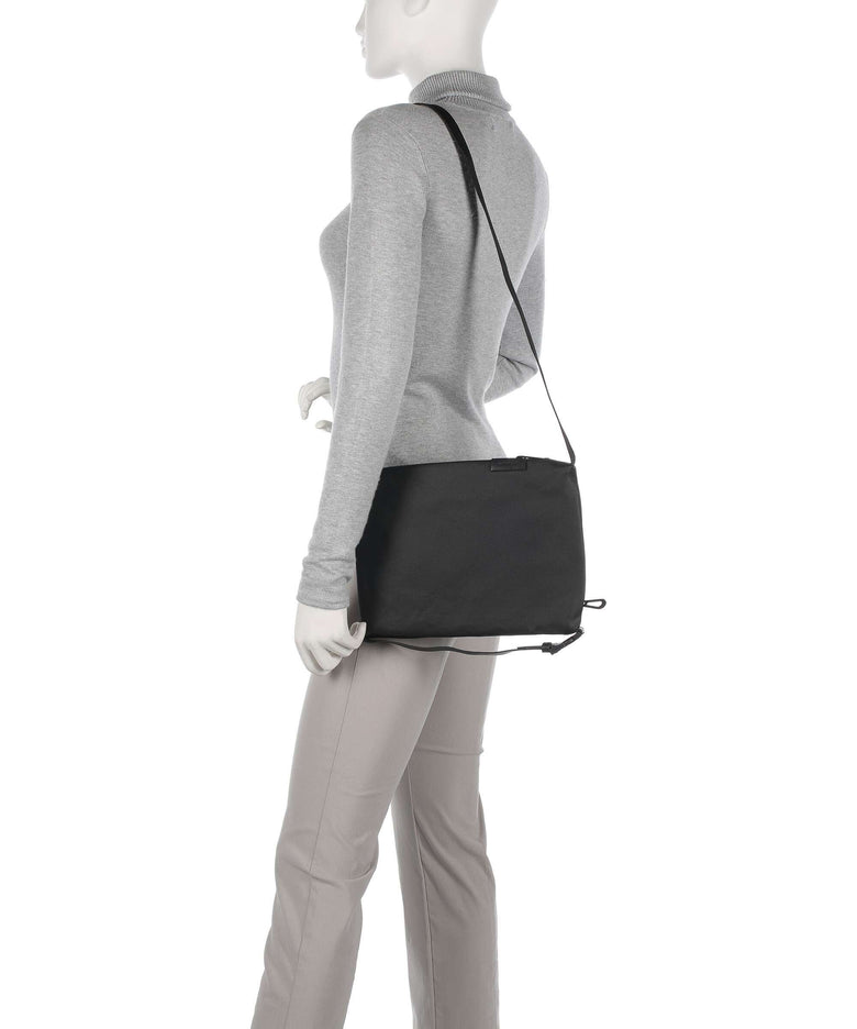 Côte&Ciel Coated Canvas Inn Medium Briefcase black