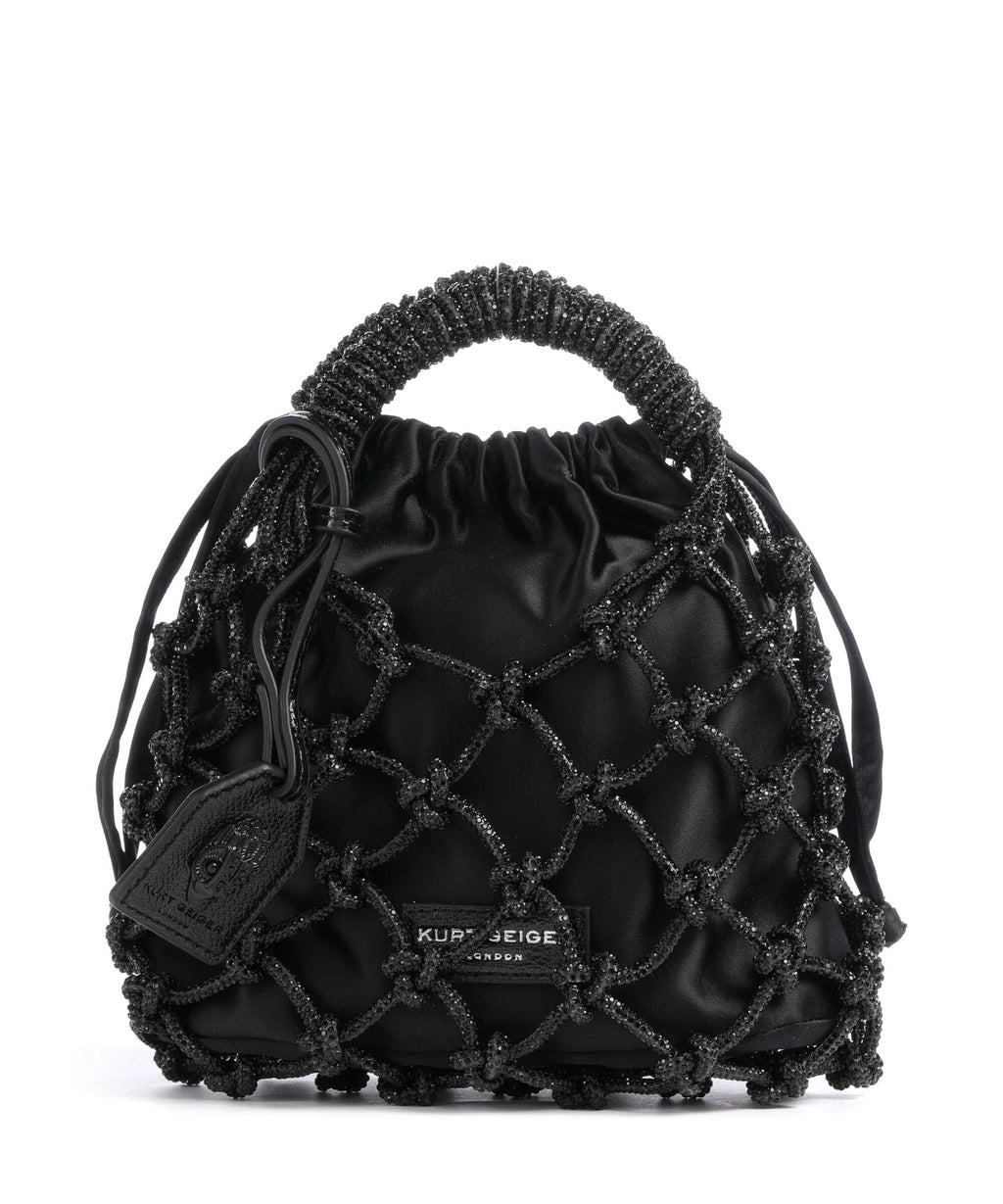 Kurt Geiger Macrame Small Handbag black