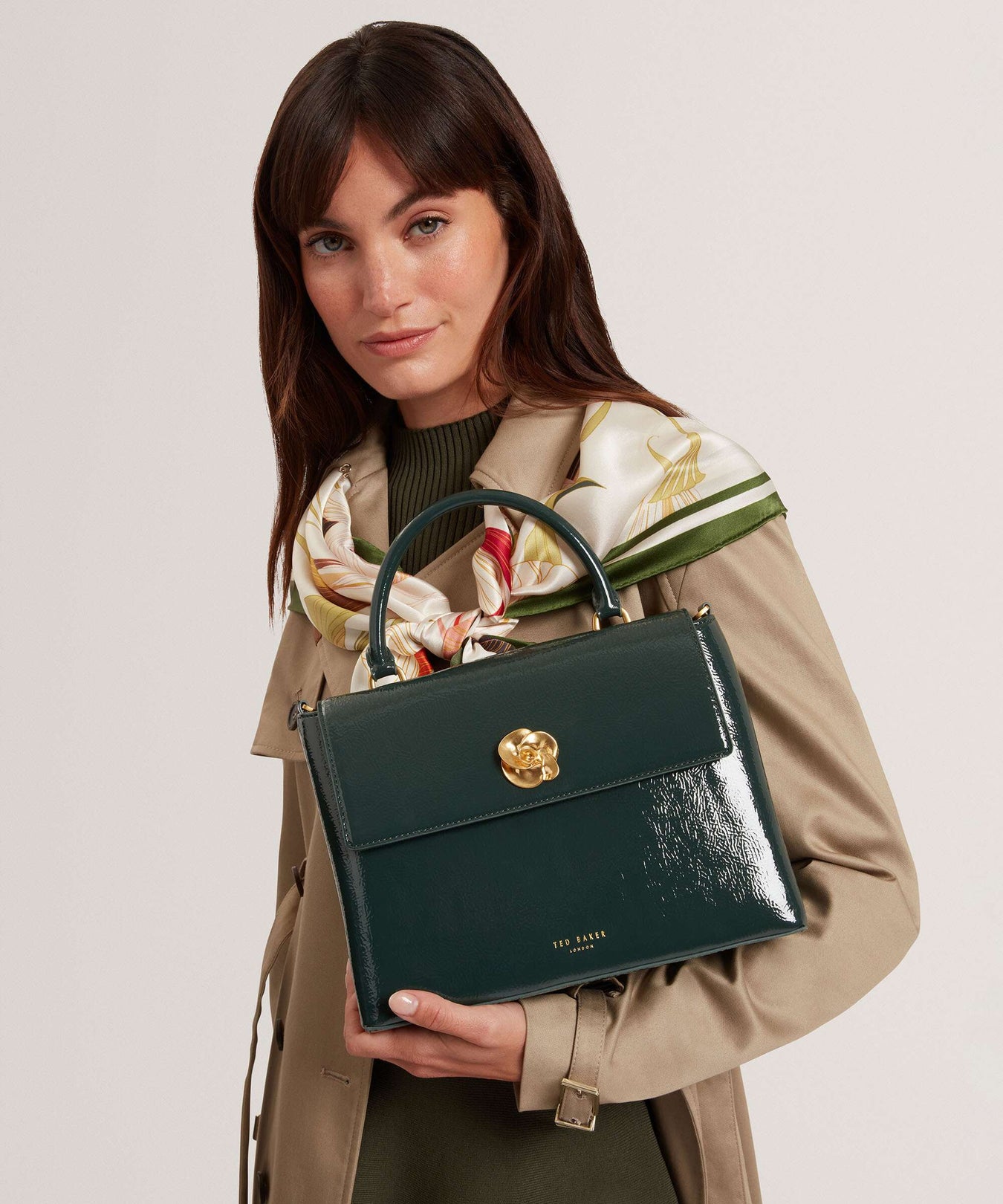 Ted Baker Rosenau Handbag dark green