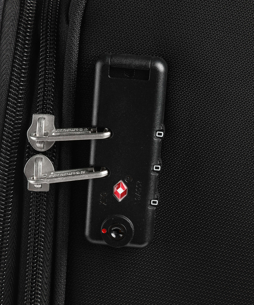 American Tourister Crosstrack Spinner (4 wheels) black/grey