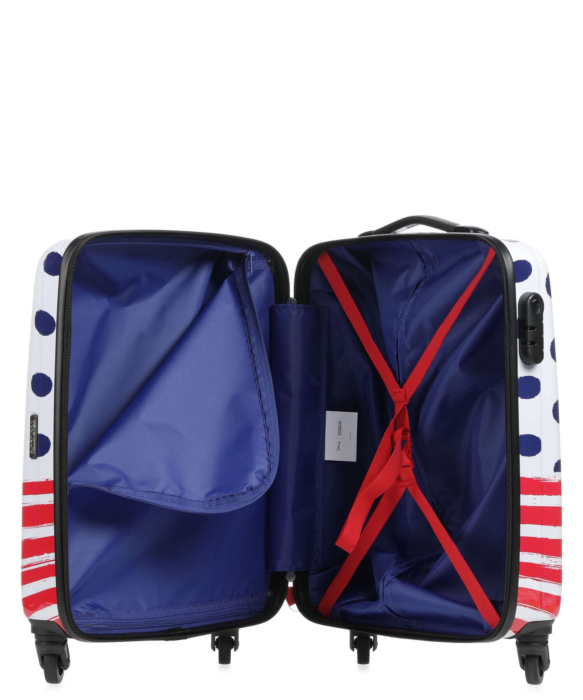 American Tourister Disney Legends Spinner (4 wheels) minnie blue dots