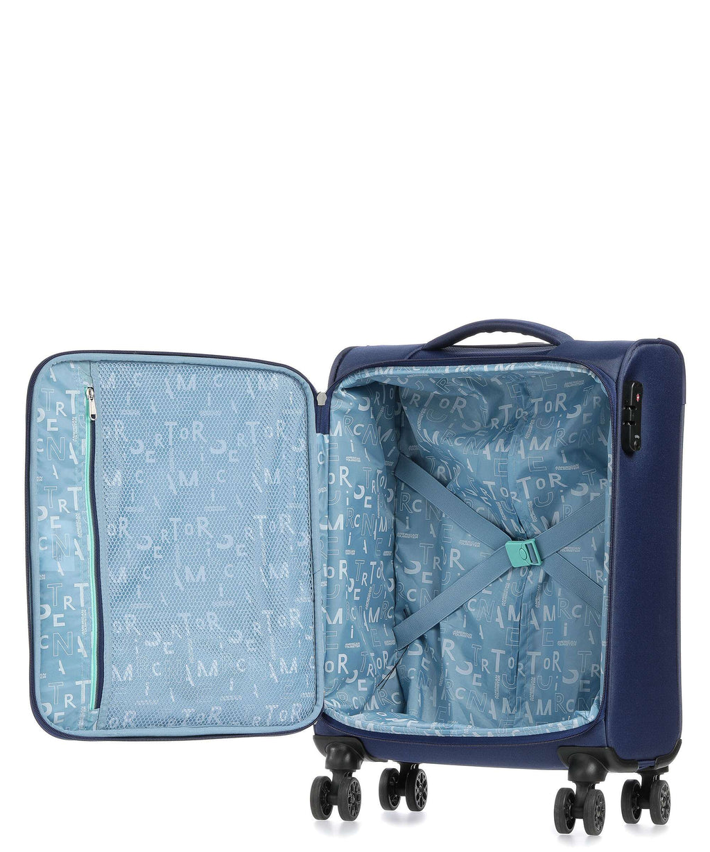 American Tourister Sea Seeker Spinner (4 wheels) combat navy