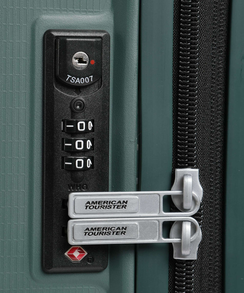 American Tourister Aerostep Spinner (4 wheels) dark forest