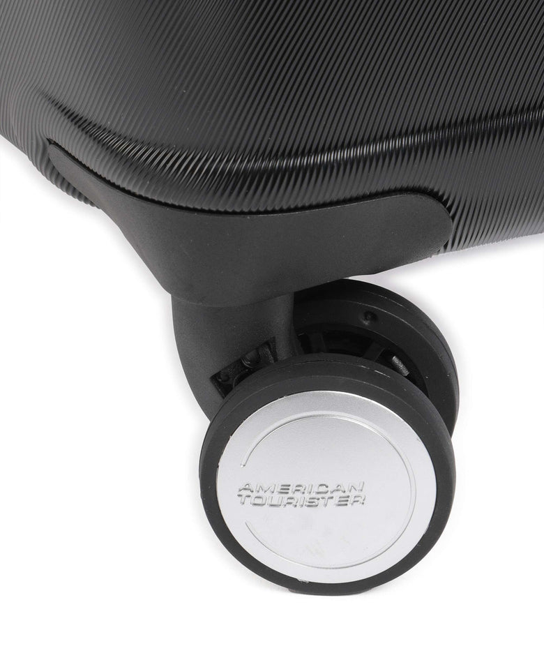 American Tourister Flashline Spinner (4 wheels) shadow black