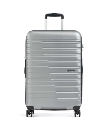 American Tourister Flashline Kufr se 4 kolečky sky silver