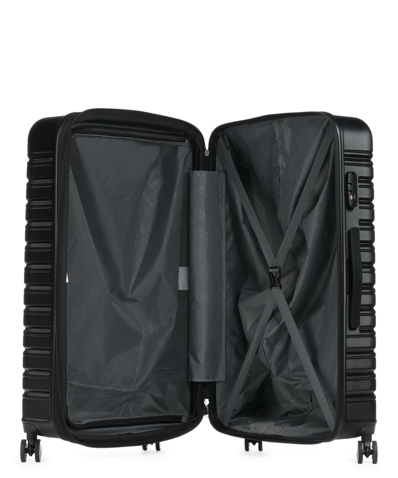 American Tourister Flashline Spinner (4 wheels) shadow black