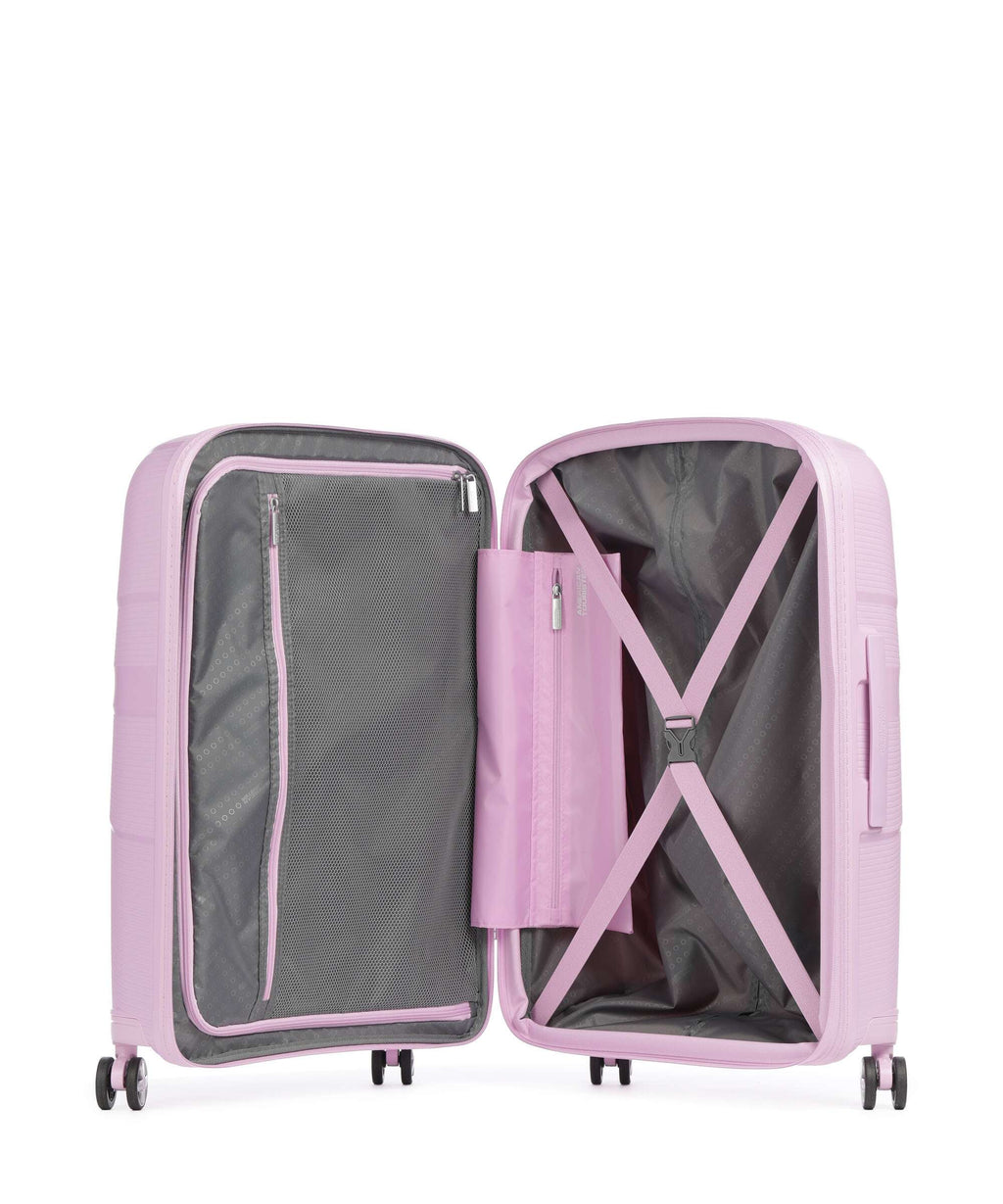 American Tourister Starvibe Spinner (4 wheels) metallic pastel lavender