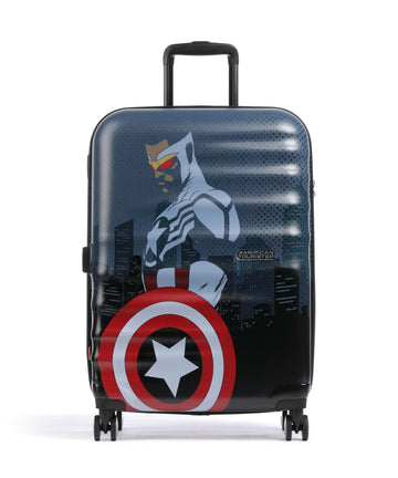 American Tourister Wavebreaker Disney Kufr se 4 kolečky captain america city