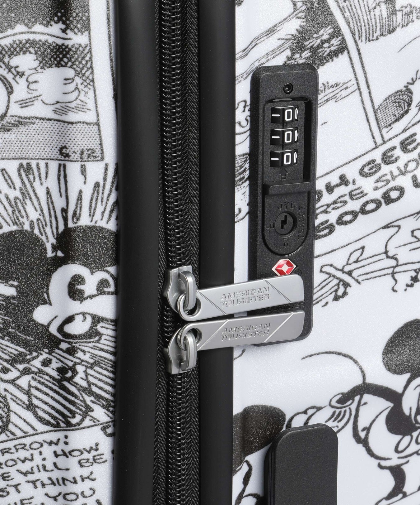 American Tourister Wavebreaker Disney Spinner (4 wheels) minnie comics/white