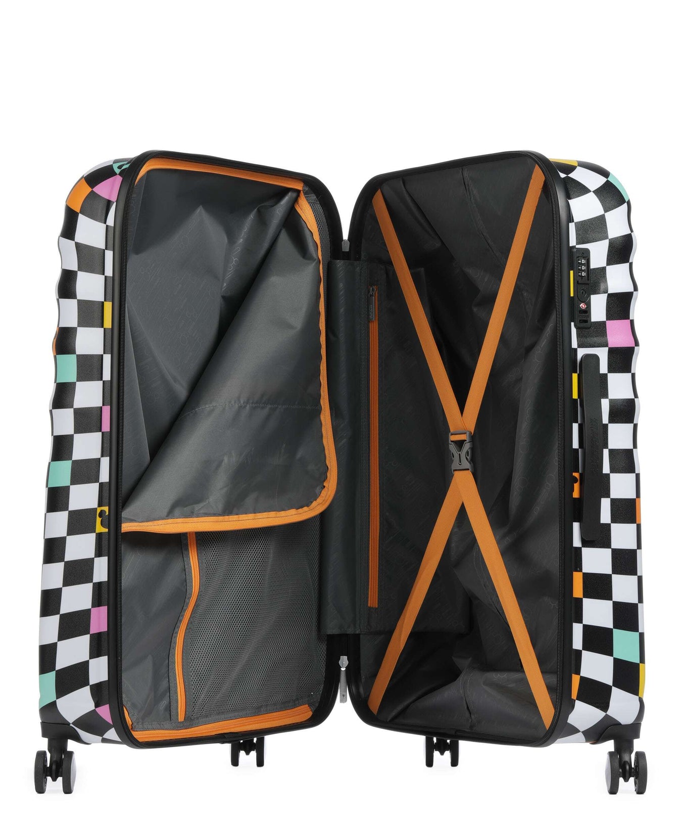 American Tourister Wavebreaker Disney Spinner (4 wheels) mickey check