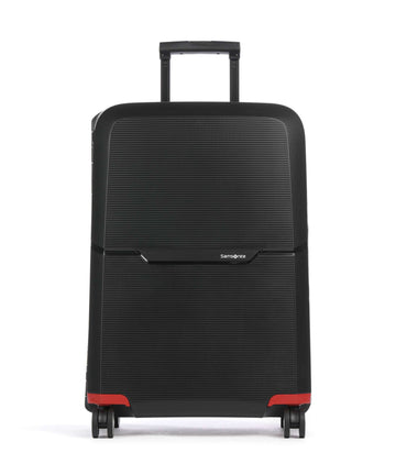 Samsonite Magnum Eco Kufr se 4 kolečky black/red