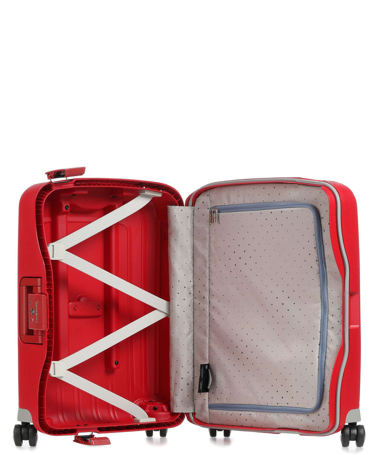 Samsonite S'Cure Spinner (4 wheels) crimson red