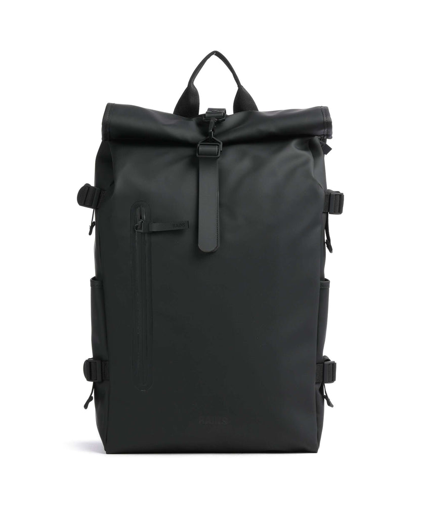 Rains Large Rolltop backpack black