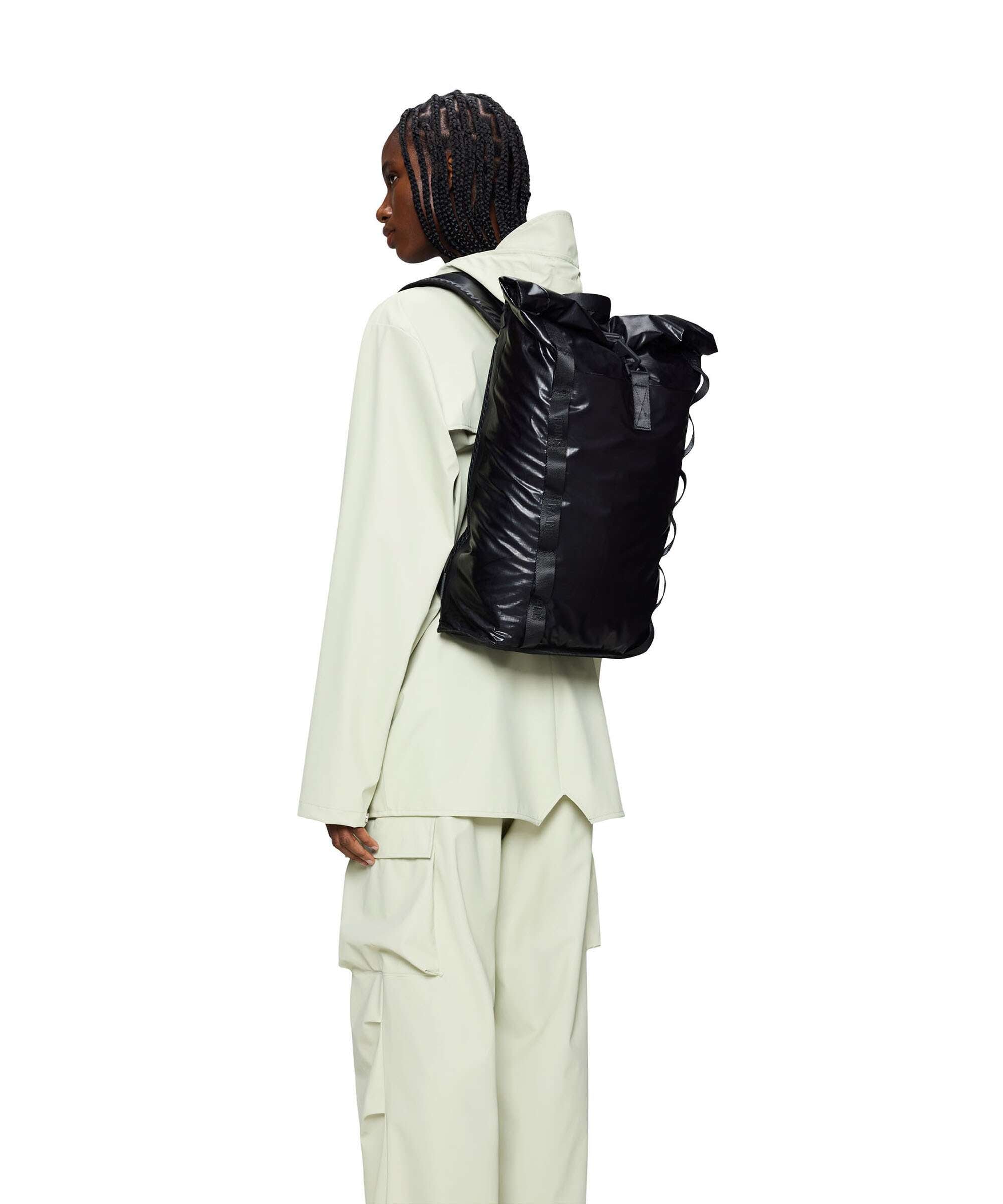 Rains Sibu Rolltop backpack black