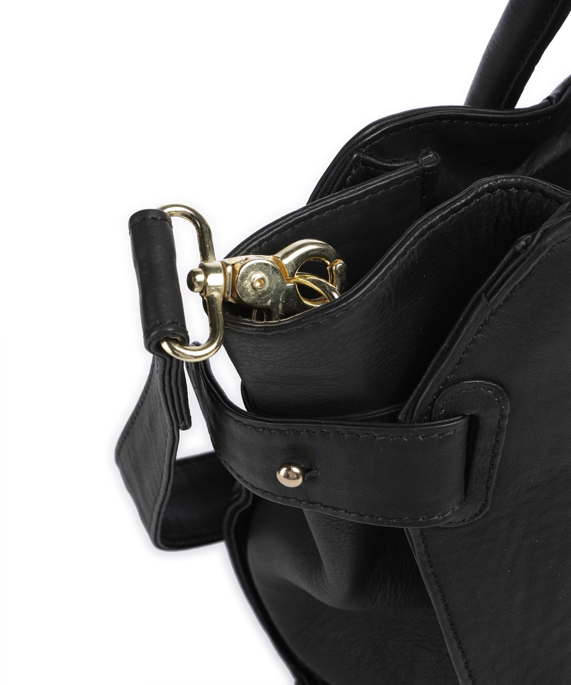 Depeche Golden Chic Tote bag black