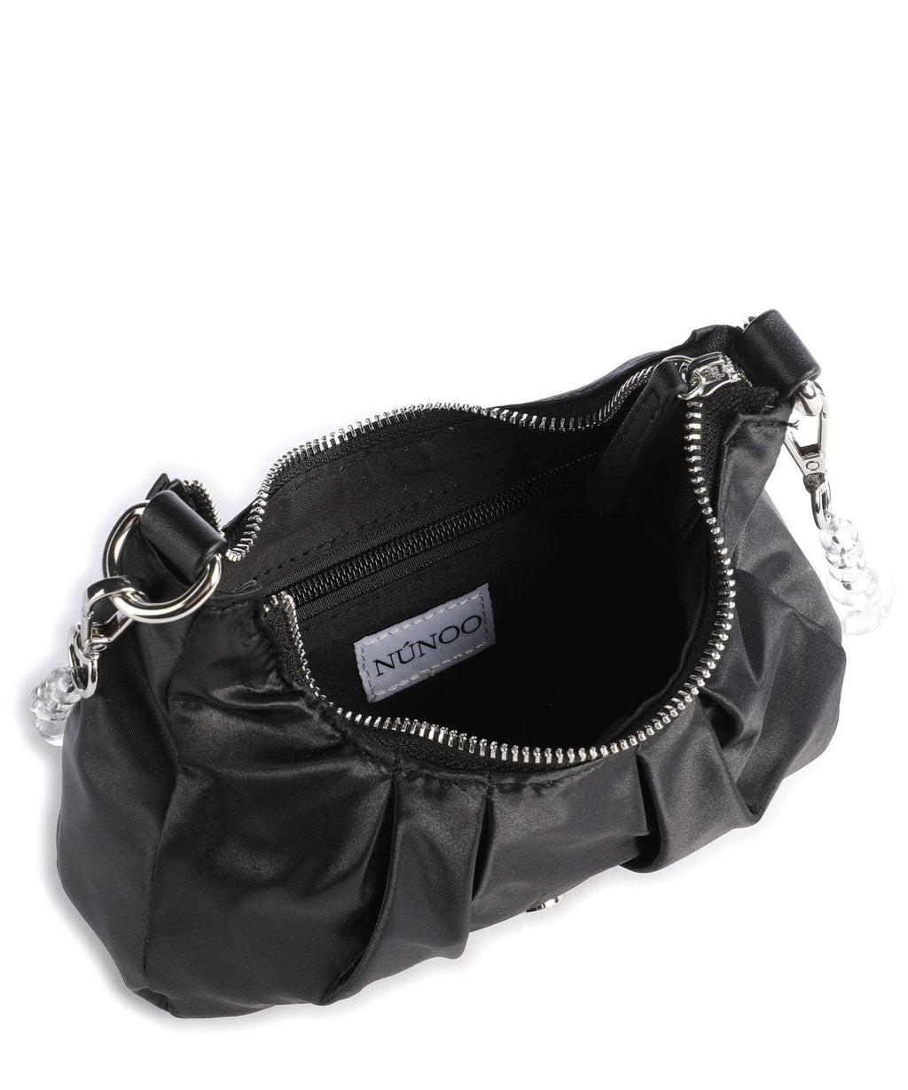 Núnoo Satin Flora Shoulder bag black