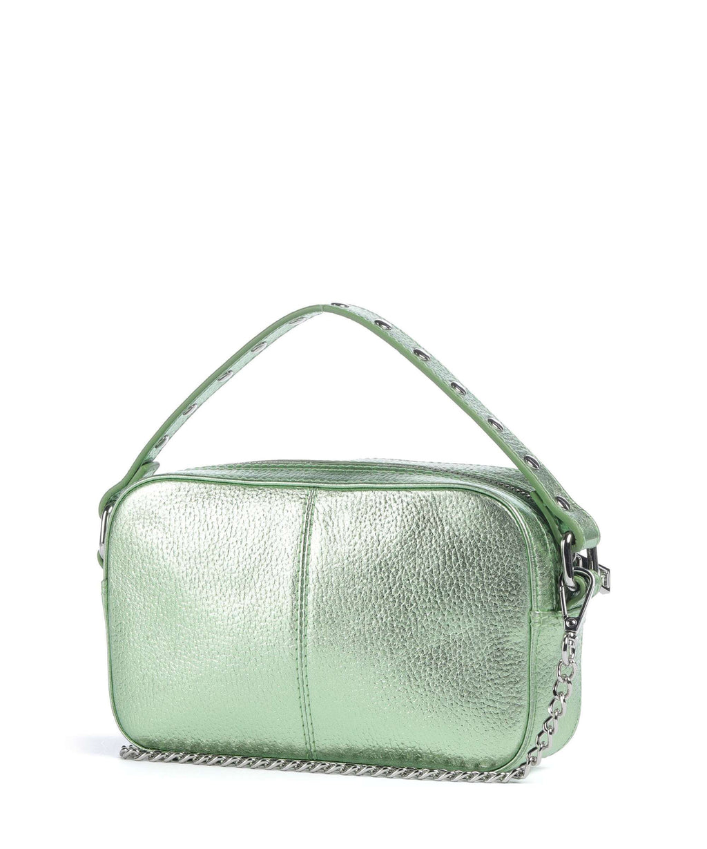 Núnoo Metallic Helena Crossbody bag light green