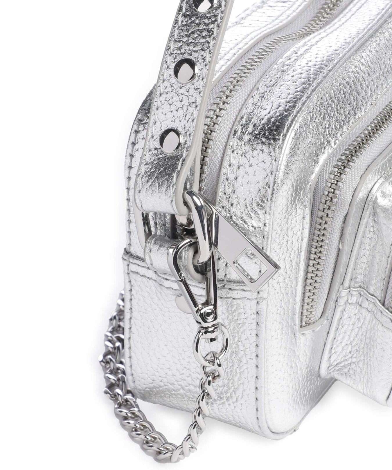 Núnoo Metallic Helena Crossbody bag silver