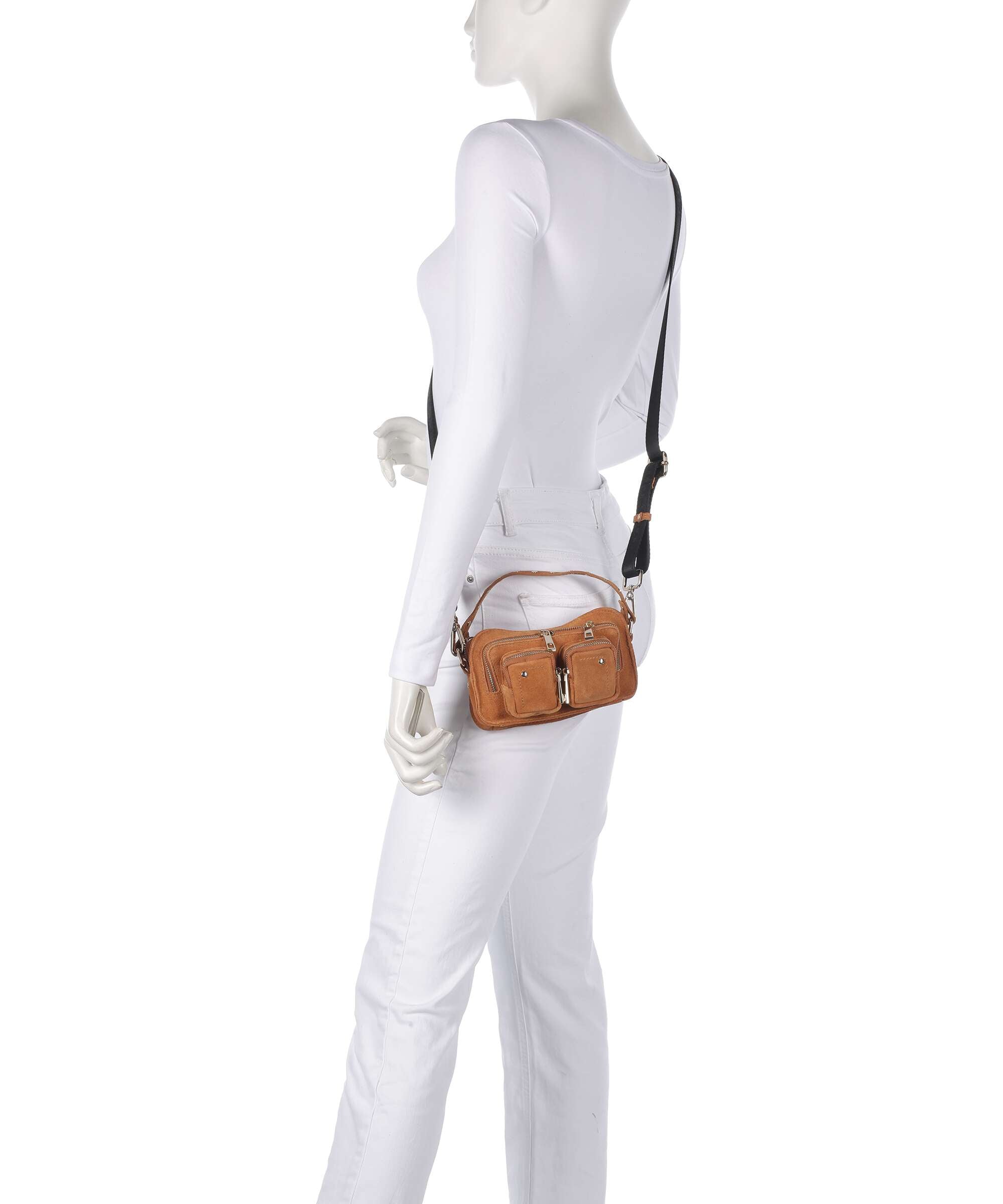Núnoo Suede Helena Crossbody bag toffee