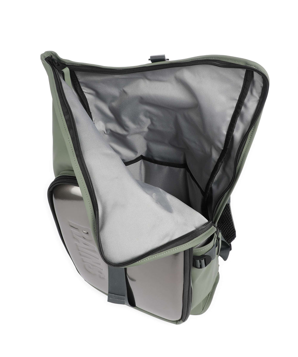 Rains Texel Moulded Rolltop backpack well