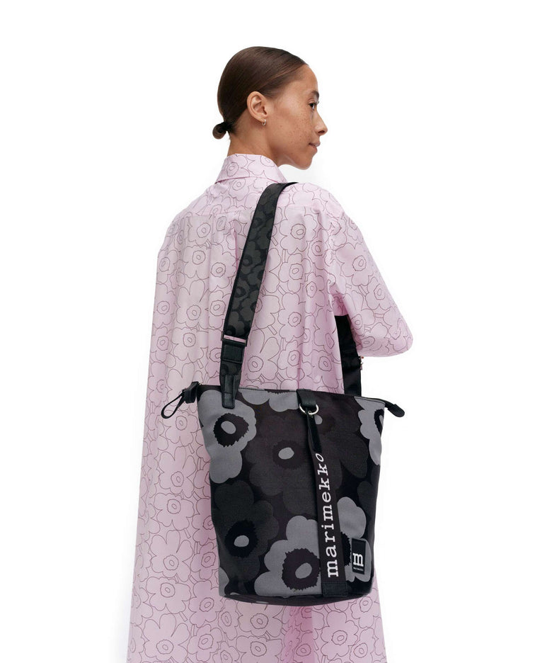 Marimekko Unikko All Day Bucket bag grey/dark grey/black