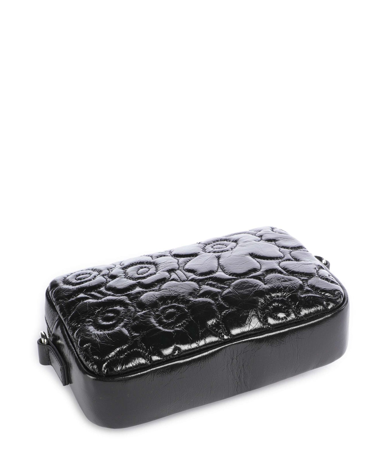 Marimekko Unikko Soft Gratha Crossbody bag shiny black